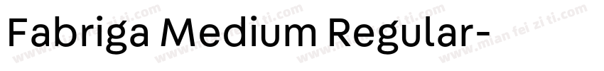 Fabriga Medium Regular字体转换
